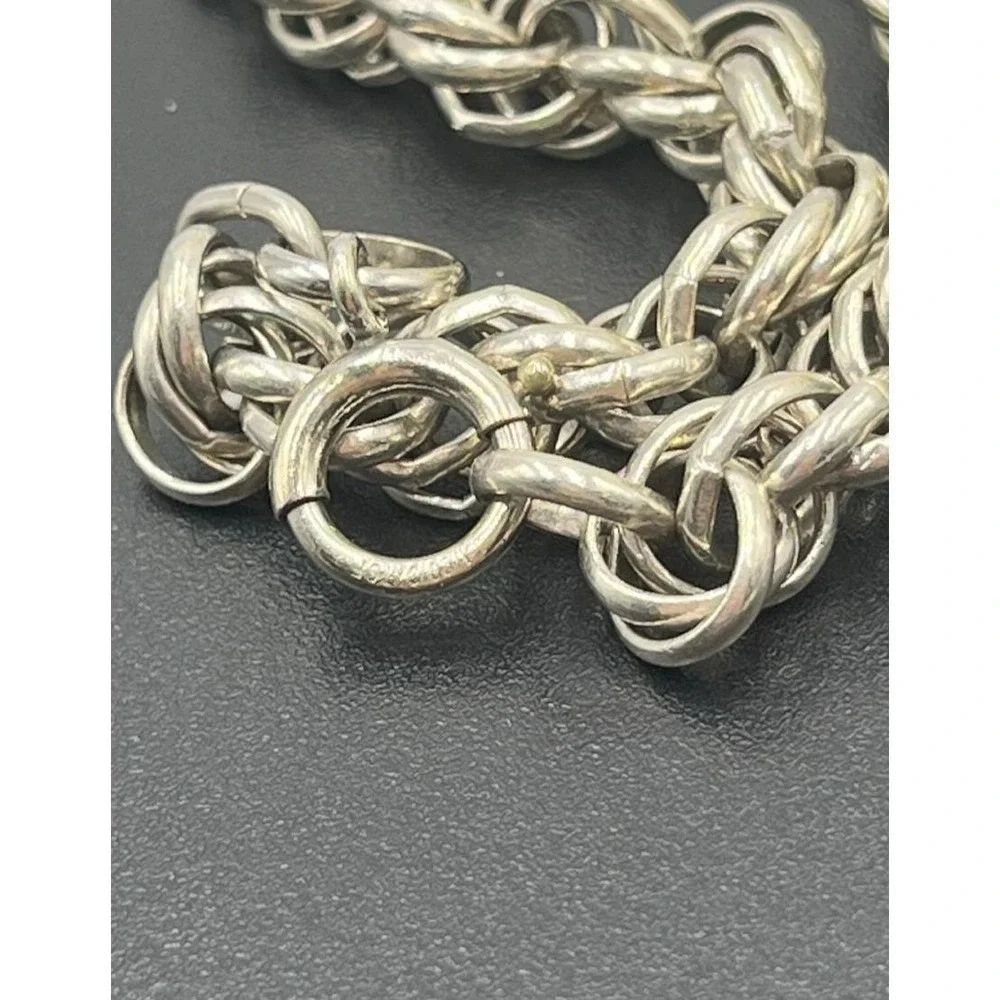 White 1/20 12k GF Gold Filled Rope chain bracelet 8